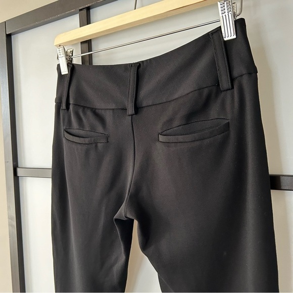 [2] Alice + Olivia Black Crop Faux Pocket Low Waist Trousers Petite Fit - Picture 7 of 9